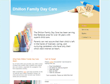 Tablet Screenshot of dhillonfamilydaycare.com